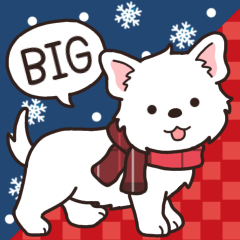 [LINEスタンプ] やさしいウエスティ『年末年始2026』3