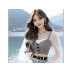 [LINEスタンプ] 世界共通・美女スタンプ（文字なし）