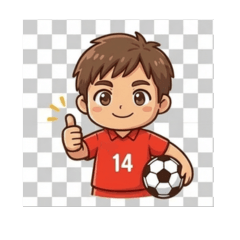 [LINEスタンプ] サッカー少年 No.01