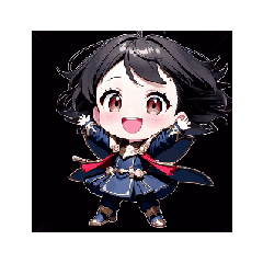 [LINEスタンプ] ちび戦士のかわいいアクションスタンプ