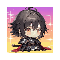 [LINEスタンプ] かわいいちび騎士の表情スタンプ