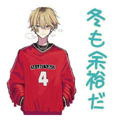 [LINEスタンプ] ヤンキーめなジャージ男子の冬★