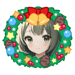 [LINEスタンプ] 美少女の冬2・クリスマス
