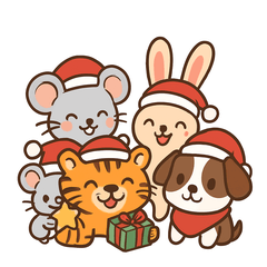 [LINEスタンプ] 干支のクリスマススタンプ