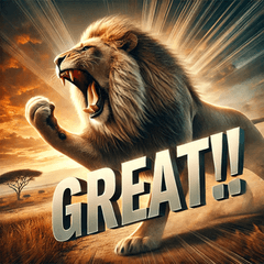 [LINEスタンプ] キング・オブ・サバンナ