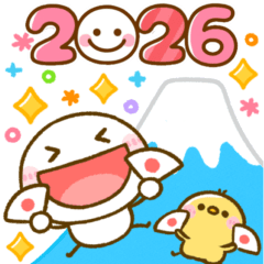 [LINEスタンプ] BIG♡大切な人へ贈る♡ちびマロの年末年始