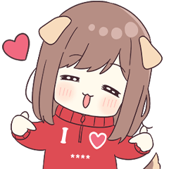 [LINEスタンプ] わんこジャージちゃん♡カスタムスタンプ