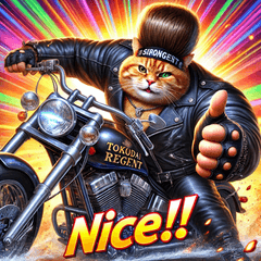 [LINEスタンプ] 爆走！最強ネコ総長