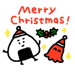 [LINEスタンプ] 【クリスマス＆正月＆冬】おにぎりにぎ太郎