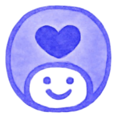 [LINEスタンプ] 紺色・数字とローマ字♪プリチーはんこ