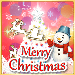 [LINEスタンプ] 光のクリスマス☆年末年始