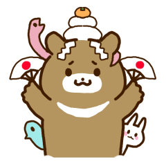 [LINEスタンプ] 弱気なくまと森の仲間！