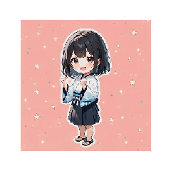 [LINEスタンプ] 素直でかわいい制服ガールの毎日スタンプ