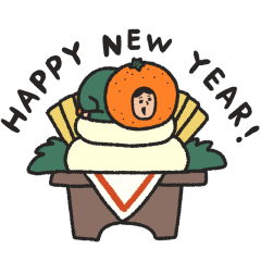 [LINEスタンプ] manpuku商店の冬・年末年始 みかんスタンプ