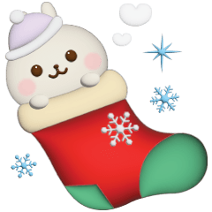 [LINEスタンプ] 冬に使える☆うさぎさんのスタンプ【3D】