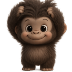 [LINEスタンプ] フサフサゴリラの情緒