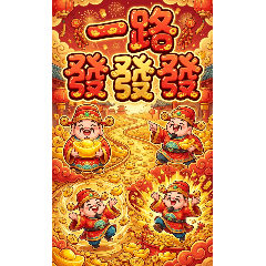 [LINEスタンプ] Q萌え財神爺の一つの道発発発