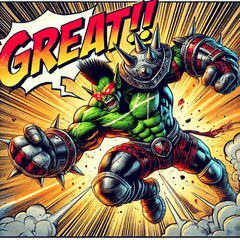 [LINEスタンプ] 最強ゴブリン！！ アメコミ風