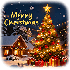 [LINEスタンプ] 大人のクリスマスと猫とお正月⭐️
