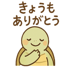 [LINEスタンプ] ゆる亀 ぽかぽか春日スタンプ