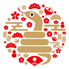 [LINEスタンプ] お正月BIG/年末年始/巳年/スタンプ/再販