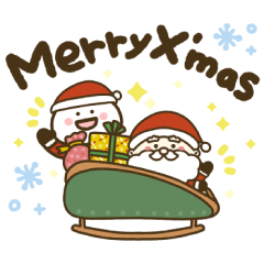 [LINEスタンプ] もちまる♡つかえるゆる文字♡クリスマス