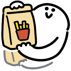 [LINEスタンプ] にっこりファストフード 動くスタンプ