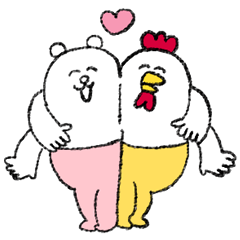 [LINEスタンプ] 毎日使える！タイツをはいたくま