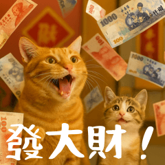 [LINEスタンプ] 小花達のクリスマスと正月（台湾華語）