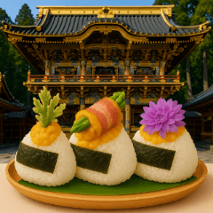 [LINEスタンプ] てんむすおにぎりStampS.No.5日本国内旅行1