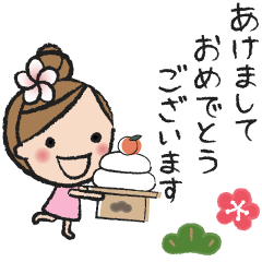 [LINEスタンプ] 気遣い上手なフラガール