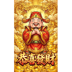 [LINEスタンプ] 覇気黄金財神爺-新年発発発