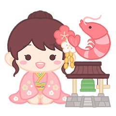 [LINEスタンプ] お正月3♪もこもこスタンプデコ