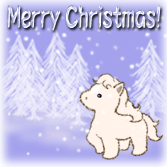 [LINEスタンプ] 子馬たちの 年末年始＆招福の言葉(修正版)