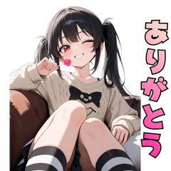 [LINEスタンプ] ペロッと誘惑♡あめ舐めガール