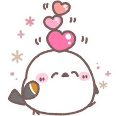 [LINEスタンプ] 思いやり♥️シマエナガさん