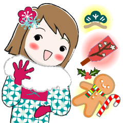 [LINEスタンプ] 普通に大人女子 （年末年始編）7