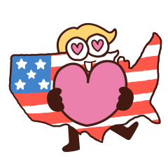 [LINEスタンプ] 全米さん 感情を伝えるスタンプ