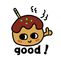[LINEスタンプ] コロコロたこ焼き