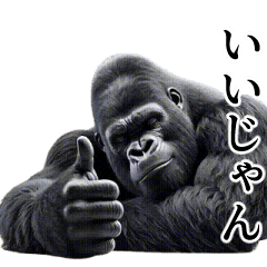 [LINEスタンプ] 【テキトー】イケメンゴリラ