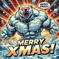 [LINEスタンプ] しろくまインパクト