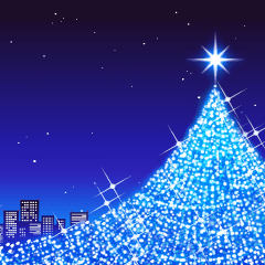 [LINEスタンプ] 動く！クリスマスの背景【アレンジ用】