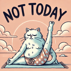 [LINEスタンプ] ゆるねこヨガタイム