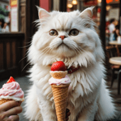 [LINEスタンプ] 白猫の新日常2