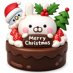 [LINEスタンプ] 冬に使える3Dうさぺんだよ