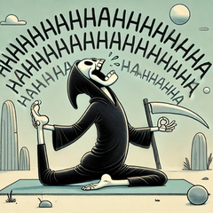 [LINEスタンプ] 瞑想する死神