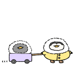 [LINEスタンプ] へんてこなペンギンのまったりな冬