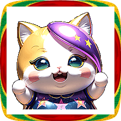 [LINEスタンプ] 【BIG】ゴージャス☆でぶねこ 年末年始 3D