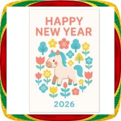 [LINEスタンプ] ラインスタンプで年賀状2026