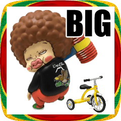 [LINEスタンプ] BIGスタンプ あけおめだよ！さげみちゃん